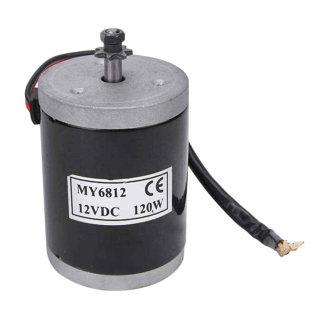 BOROCO Getriebemotor 12V,Elektrischer Fahrrad Dauermagnet DC Getriebemotor 120 W MY6812,Kleiner Elek