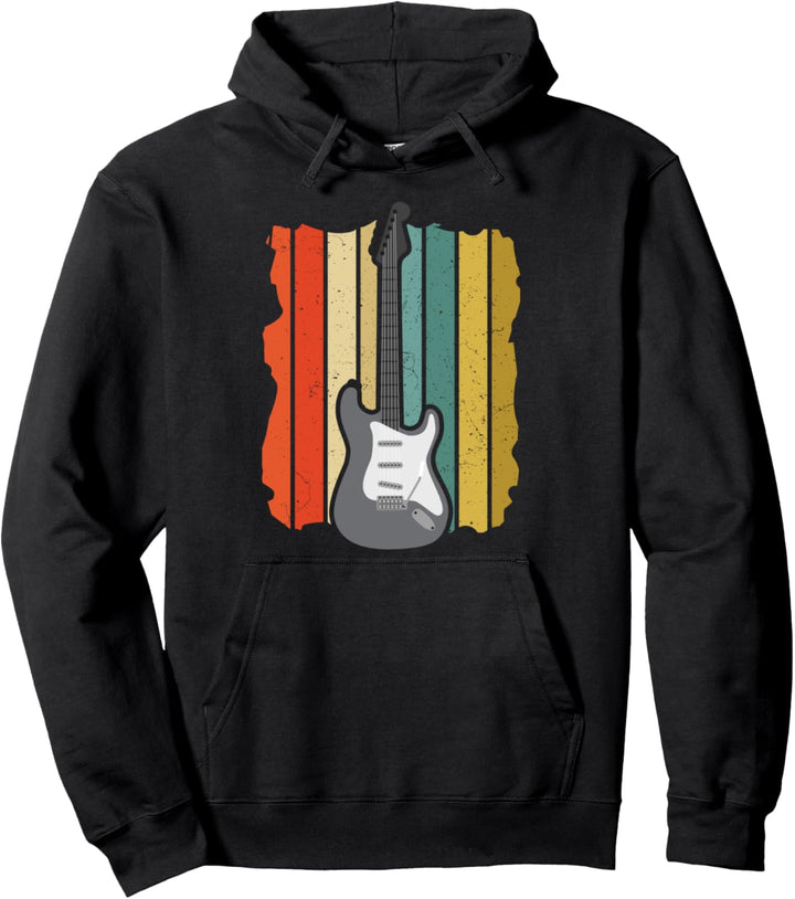 EGitarre Musikinstrument Musik Band Retro Hoodie Pullover Hoodie