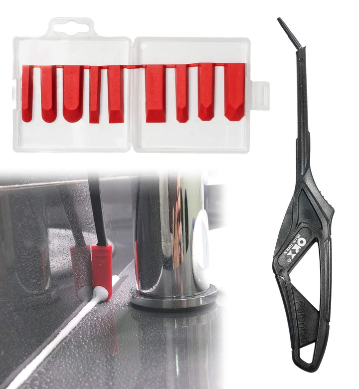 Orxplus Tools Abdichtungswerkzeug-Set, Silikon-Endbearbeitungswerkzeug für enge Bereiche, Badezimmer