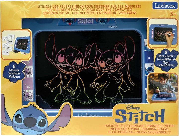 Lexibook, Disney Stitch, Elektronische Tafel, Neonlicht-Effekt, 8 Farbige Lichteffekte, 6 Inklusive