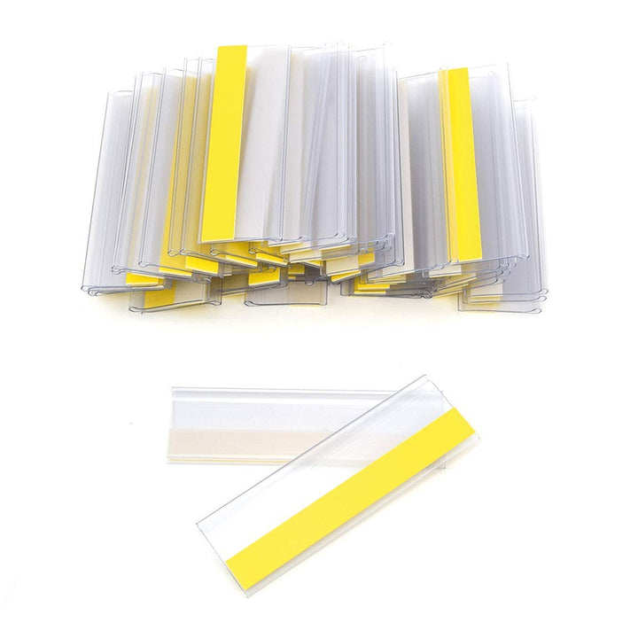 Selbstklebende Etikettenhalter für Einstecketiketten 200 mm Breit/Tickethalter/Etiketten Halter (21