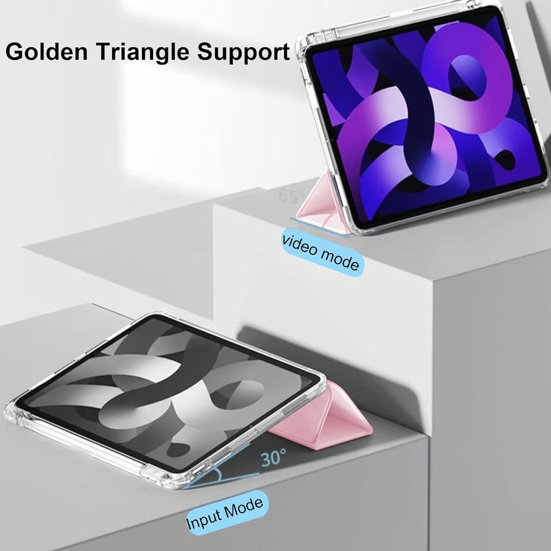 Schutzhülle für Honor Pad 10 Zoll mit Stifthalter + [1 Stück] Hartglas-Displayschutz, transparente S