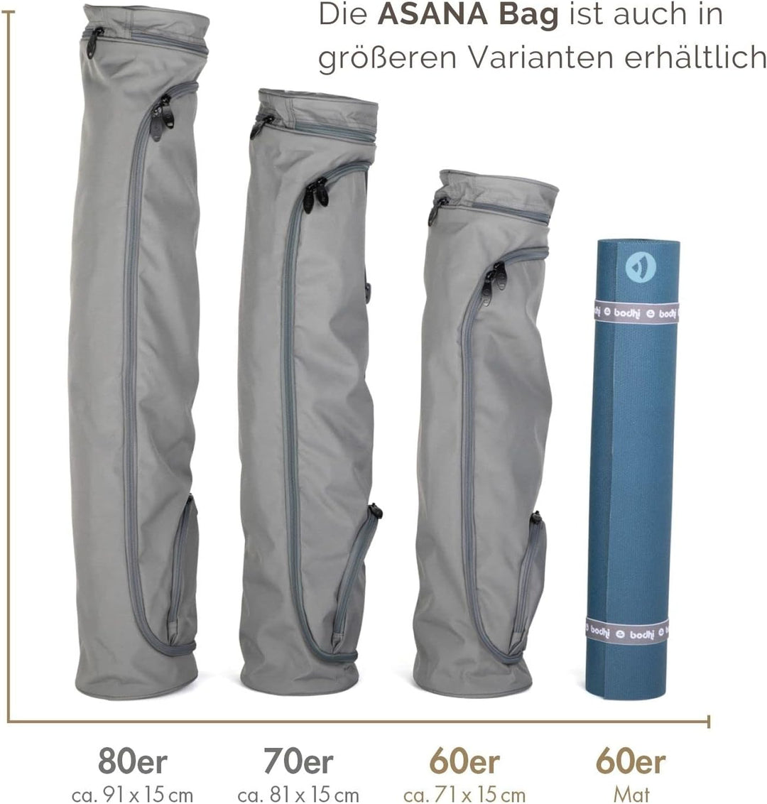 Bodhi Yogatasche ASANA Bag | Spritzwasserfeste Sporttasche | Aussentaschen für extra Platz | Polyest