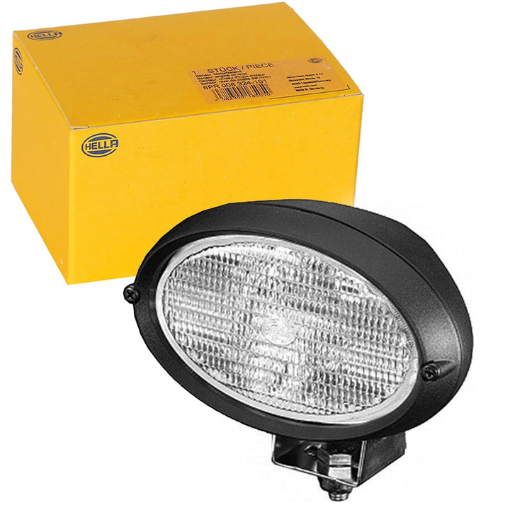 HELLA - Halogen-Arbeitsscheinwerfer - Oval 100 - 24V - Anbau/Schraubanschluss - schwenkbarer Montage