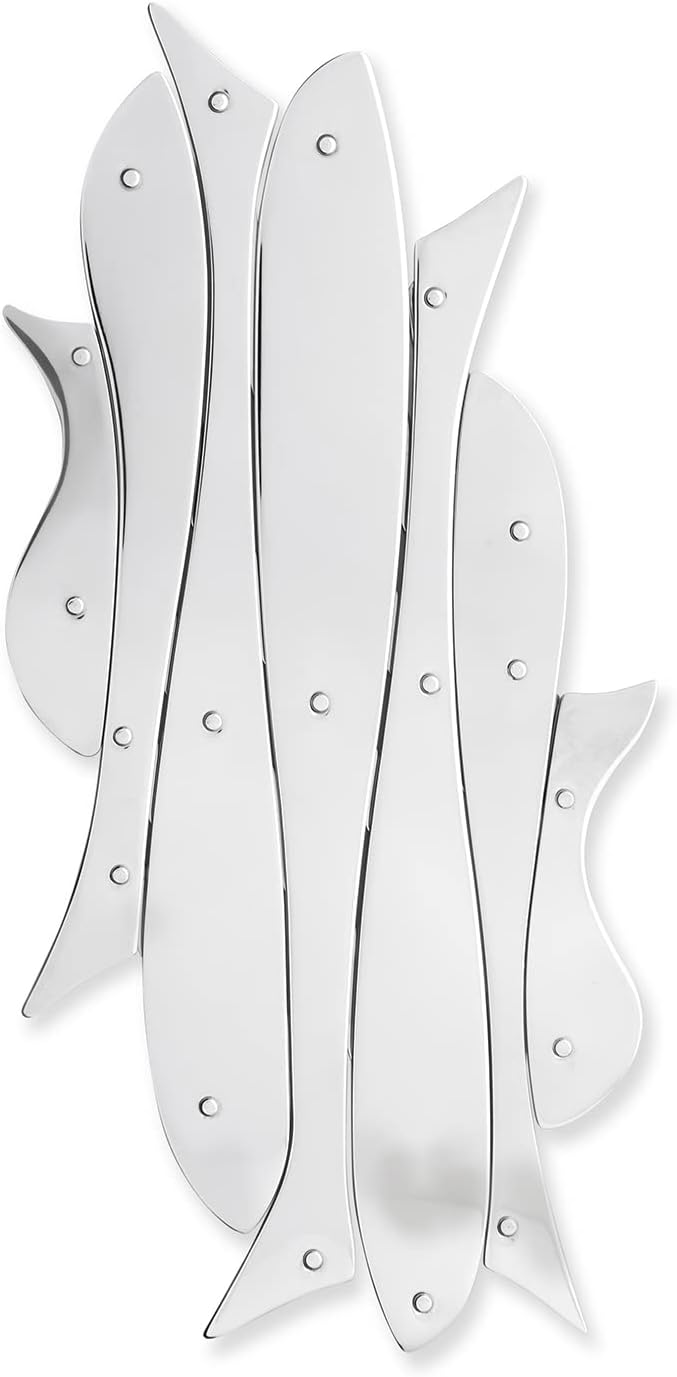 Alessi Pescher DUL03 Ausziehbarer Topfuntersatz, Edelstahl, silber, 2 x 30 x 7 cm, Einheiten, 1.0