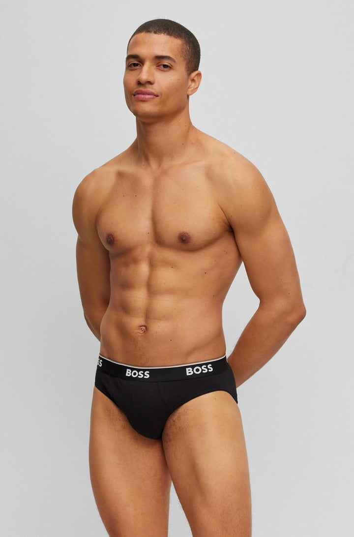 BOSS Herren Slip (3er Pack) XL Schwarz, XL Schwarz