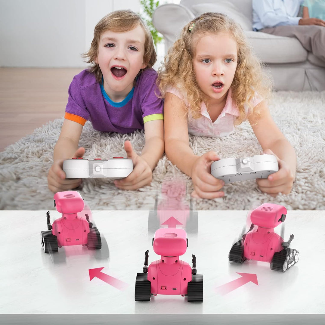 ALLCELE Roboter Kinder Spielzeug Mädchen RC Roboter Spielzeug mit Fernbedienung, Süss Aussehen, Inte