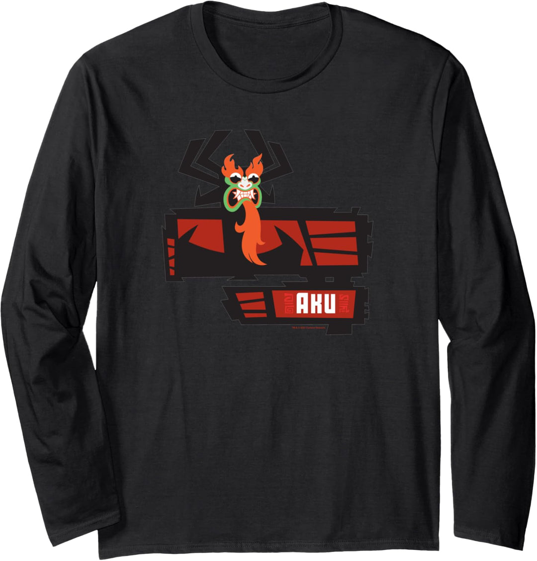 Samurai Jack Bar Frame Aku Langarmshirt