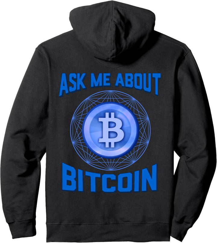 Fragen Sie mich nach Bitcoin - Blockchain Cryptocurrency BTC Bitcoin Pullover Hoodie