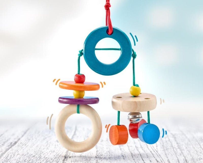 Selecta 61045 Klappadu, Minitrapez und Babyspielzeug, 19 cm