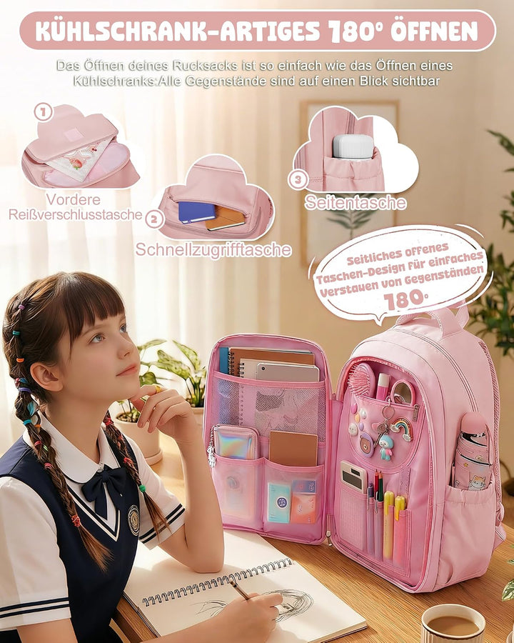 Grosse Rucksack Schule Teenager Mädchen Schulrucksack Teenager Mit Laptopfach Schulranzen Mit Laptop