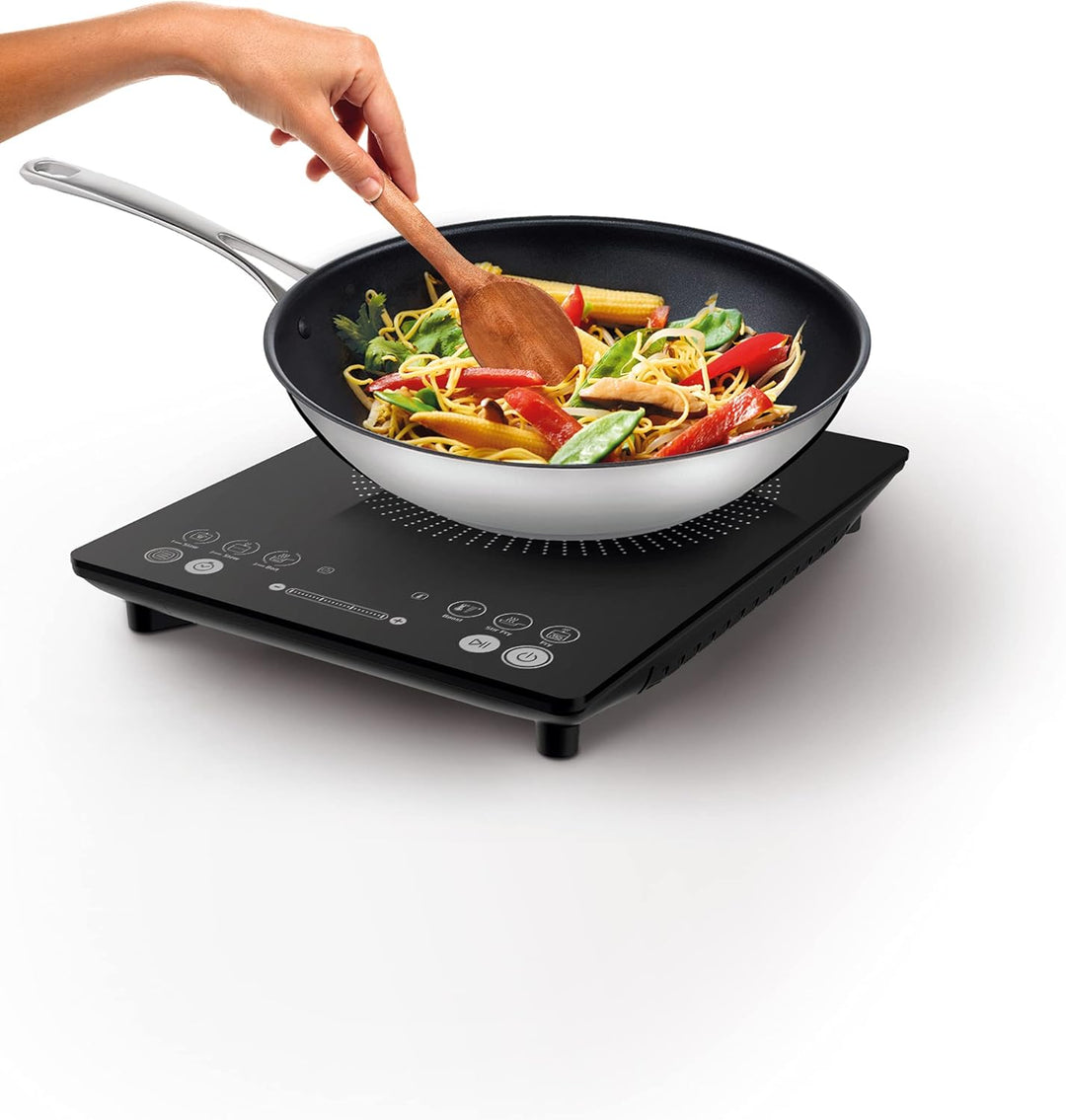 Tefal IH2108 Everyday Slim Induktionskochplatte | 300 - 2100 Watt | 6 Kochprogramme | Digitalanzeige