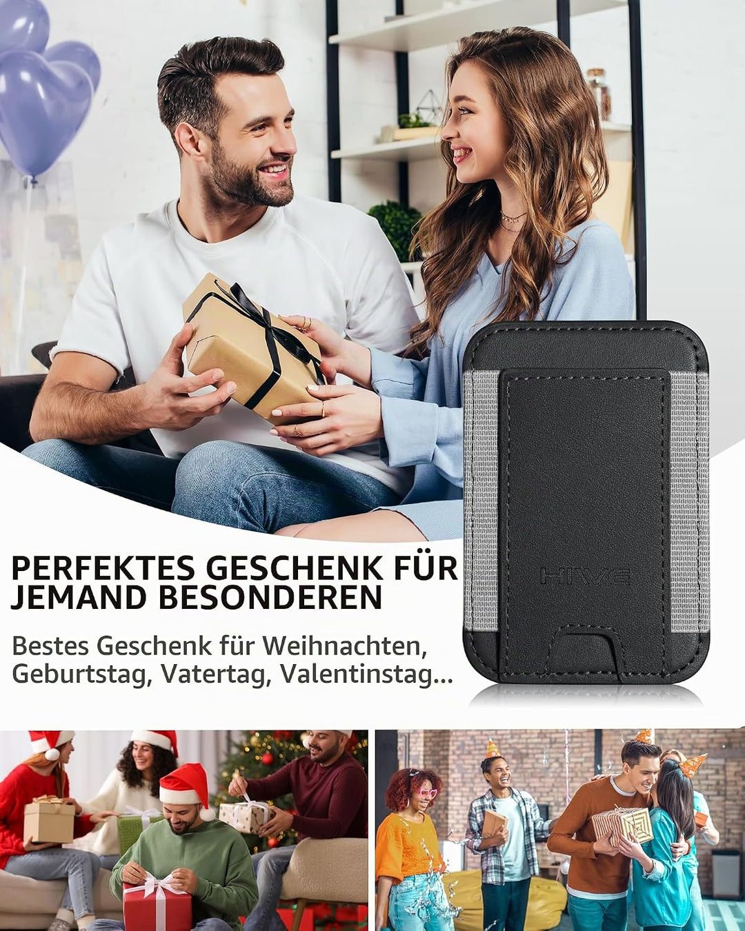 Magnetische Kartenbrieftasche Halter für Apple Magsafe, Magnetkartenhalter Magsafe für iPhone 12 iPh