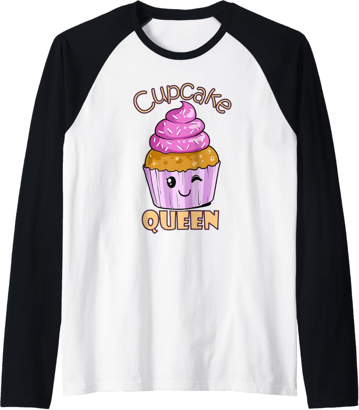 Torte Kuchen-Königin-Muffin Törtchen Cupcake Prinzessin Raglan