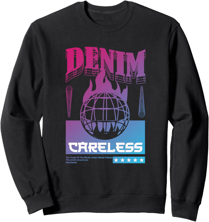 Denim Careless - Sad Aesthetic Edgy Streetwear Sweatshirt