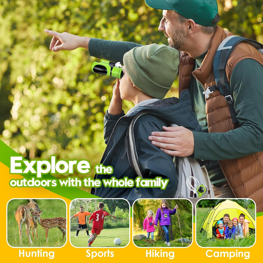 Fernglas für Kinder, Spielzeug für 3–12 Jahre alte Mädchen und Jungen, Vogelbeobachtung, Wandern, 4,