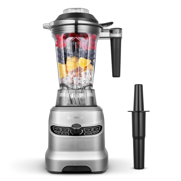 AMZCHEF Standmixer 1800 Watt | 1.85L Mixer Hochleistungsmixer | Blender mit 8 Einstellbaren Geschwin