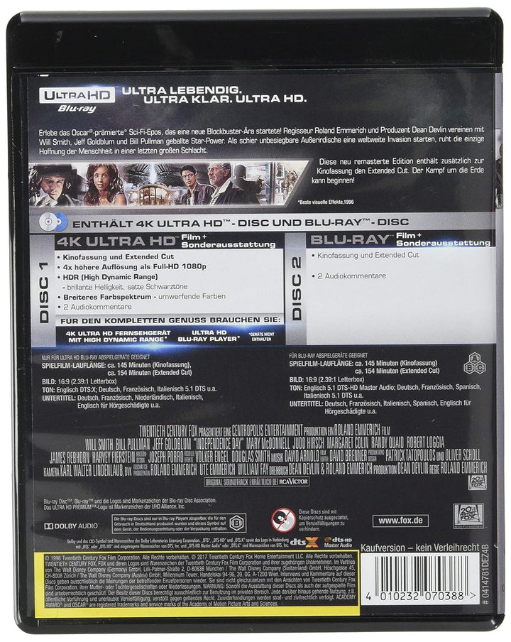 Independence Day (4K Ultra-HD) (+ Blu-ray)