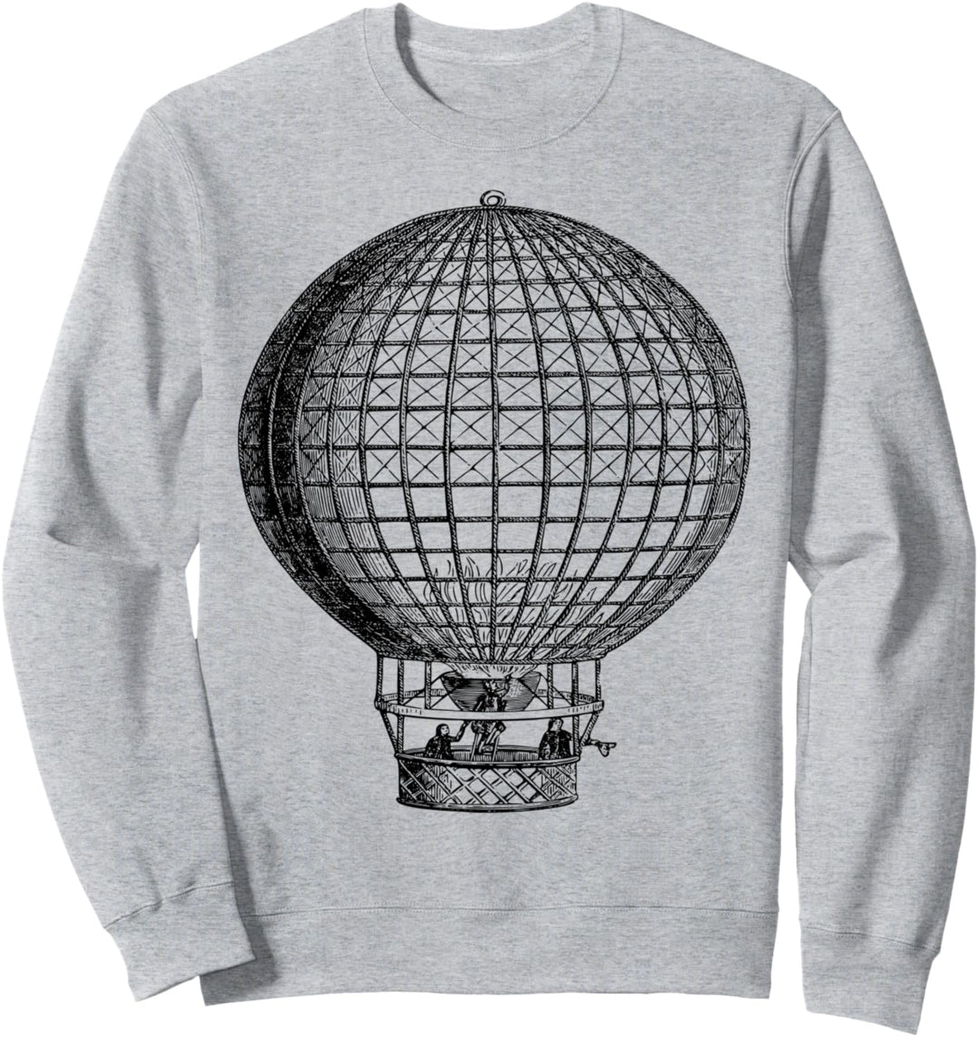 Weinlese-Heissluftballon Sweatshirt