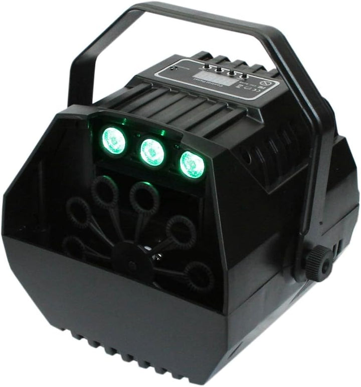 E-Lektron B102 Seifenblasenmaschine RGB LED-Beleuchtung und Fernbedienung für Party, Disco, Kinder-P