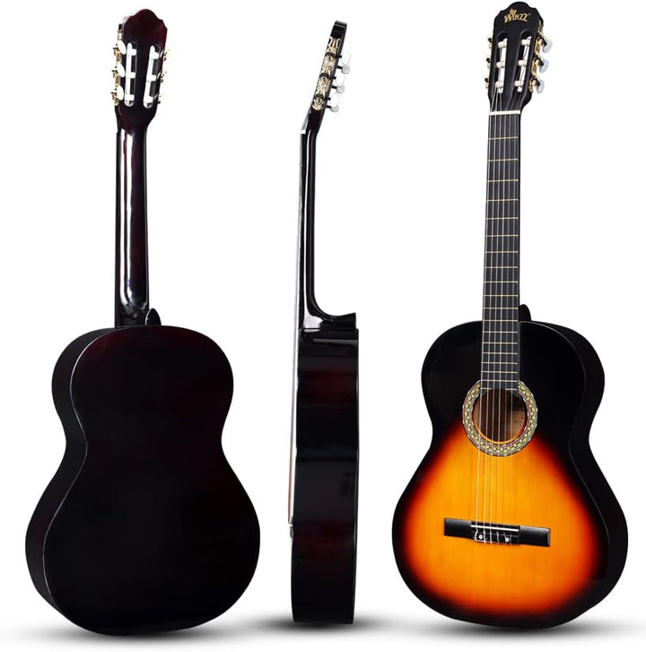 Winzz Konzertgitarre 4/4 Anfänger Set - 39 Zoll Klassische Gitarre Kit mit Nylonsaiten für Erwachsen