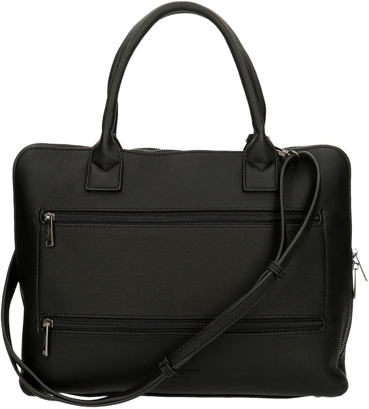 Pepe Jeans Damen Jeny Gepäck- Messenger Bag Einheitsgrösse Schwarz, Einheitsgrösse Schwarz