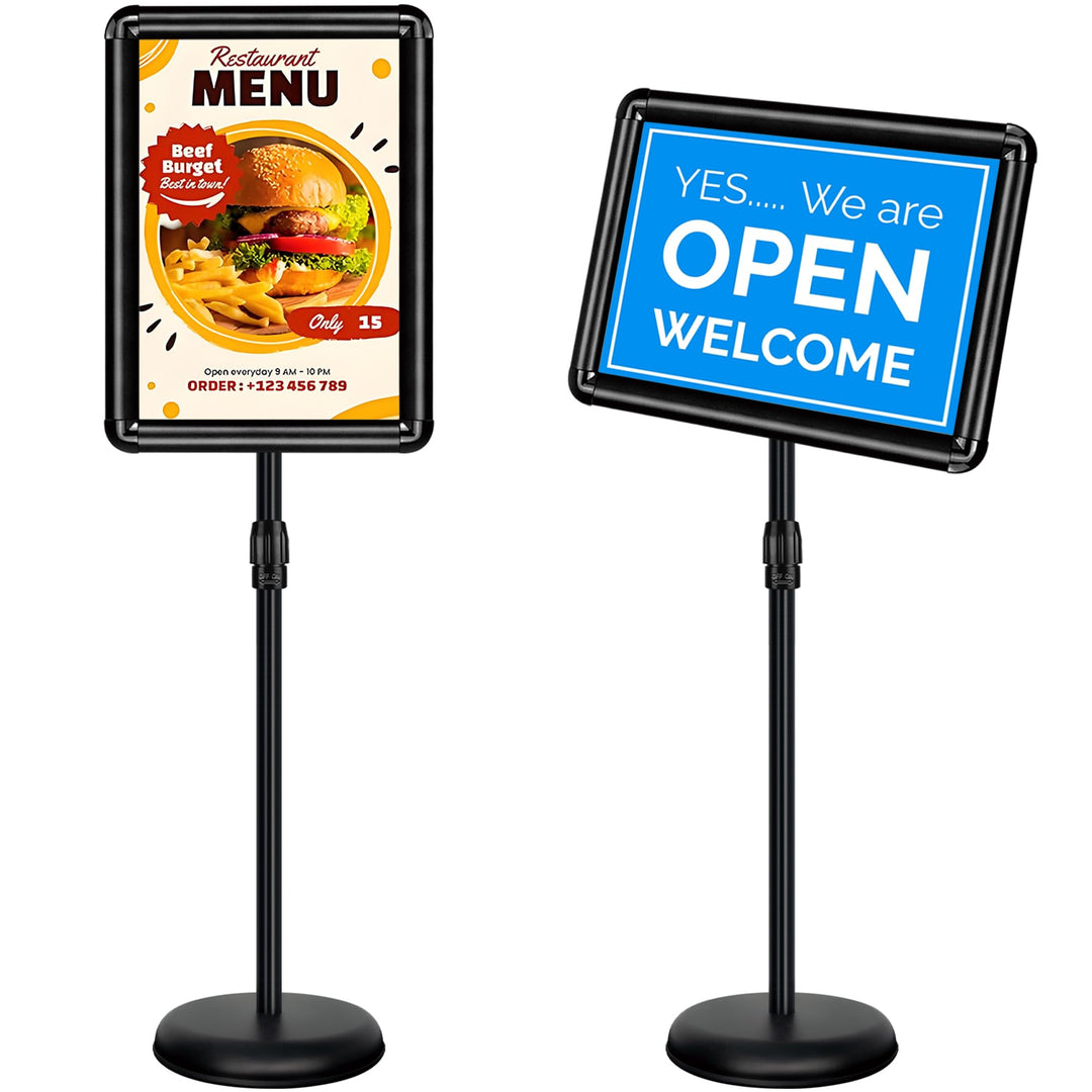 VAIIGO A3 Infoständer Höhenverstellbar Aluminium DIN A3 Plakatständer Informationsständer Präsentati
