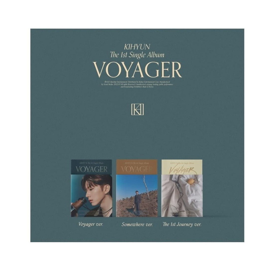 Starship Entertainment KIHYUN MONSTA X - VOYAGER (1st Single Album) CD + Extra Photocards Set (Voyag