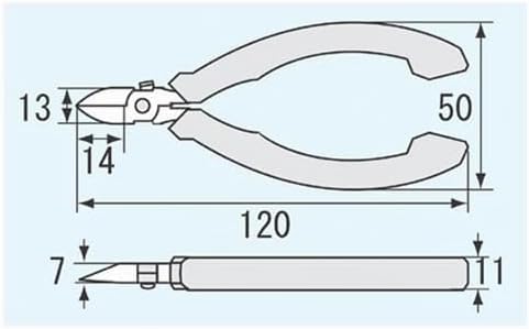 ENGINEER NS-04 Kompakter Seitenschneider für Präzisionsarbeiten, mit ESD-geschützten Griffen und kar