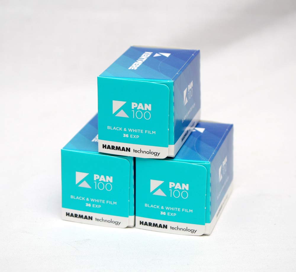 Kentmere Filmrollen (100 asa), Schwarz / Weiss für 35 mm, 36 Bel. (3 Stück)
