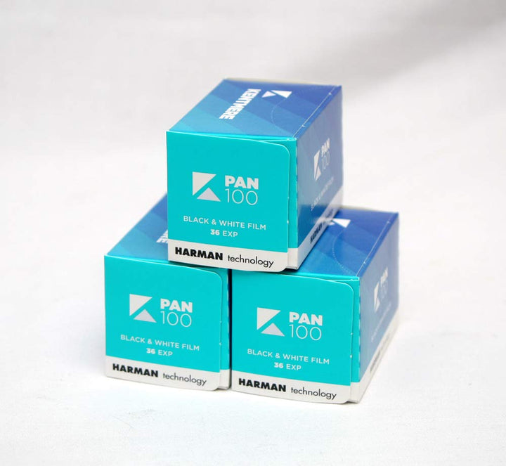 Kentmere Filmrollen (100 asa), Schwarz / Weiss für 35 mm, 36 Bel. (3 Stück)