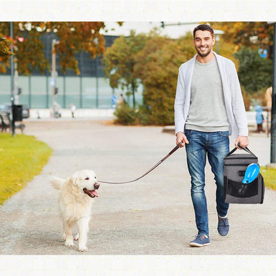 Teamoy Reisetasche für Hundeausrüstung, Hundetasche für die Mitnahme von Tiernahrung, Leckereien, Sp