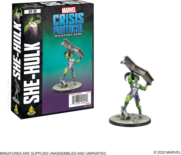 Atomic Mass Games - Marvel Crisis Protocol: Character Pack: She Hulk: Marvel Crisis Protocol - Minia