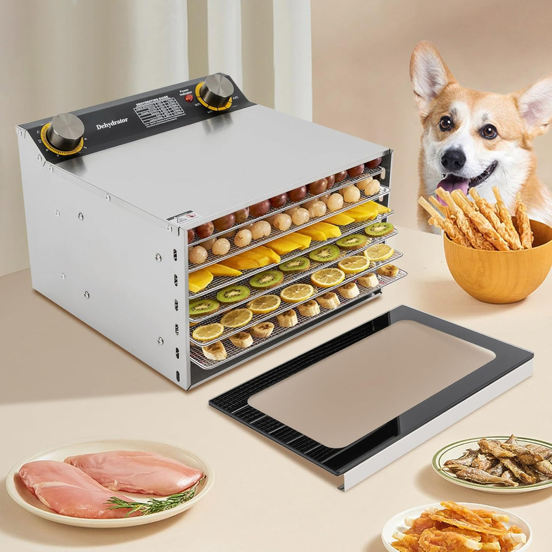 6-Trays Lebensmittel-Trocknungsmaschine aus Edelstahl, Lebensmittel-Trocknungsmaschine für den Hausg