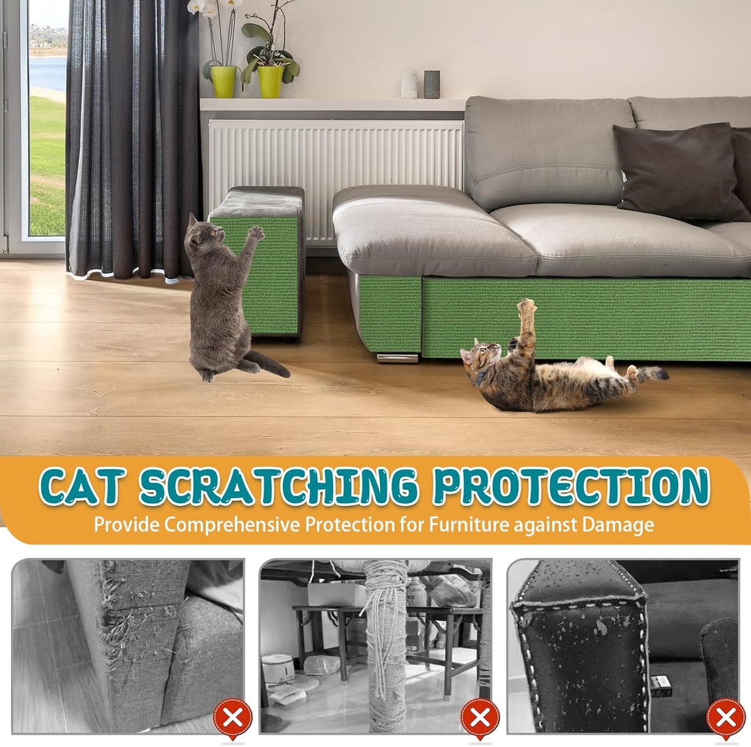 Kratzmatte Katze selbstklebend Kratzteppich Katze Wand Kratzbretter Sofa Kratzschutz Kratzmatte für