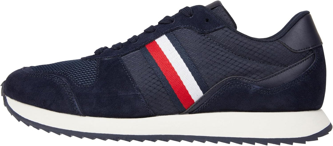 Tommy Hilfiger Herren Runner Sneaker Runner Evo Mix Sportschuhe 40 EU Wüstenhimmel, 40 EU Wüstenhimm