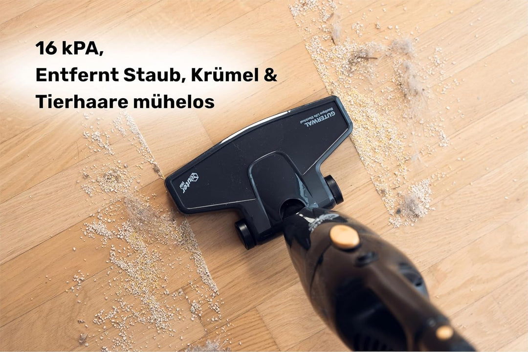 S12 Akku Staubsauger – 16 kPa Starker Handstaubsauger, Ultra-Leichter Stabstaubsauger 1,5 kg, 650 W,