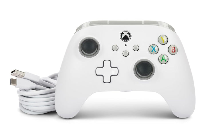 Kabelgebundener PowerA Controller für Xbox Series X|S - Weiss, Weiss