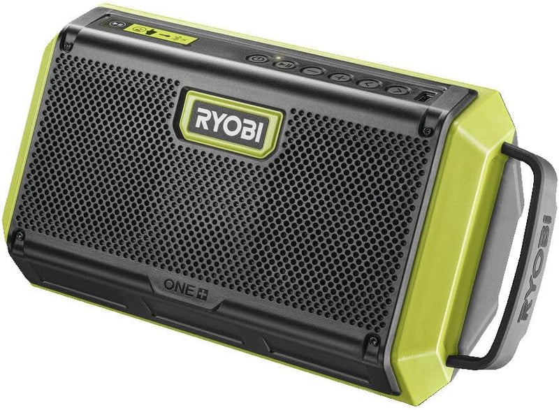 RYOBI 18 V ONE+ Akku-Bluetooth Box Pro RBT18-0 (1 x 20W Ausgangsleistung, Lautsprecherdurchmesser 76