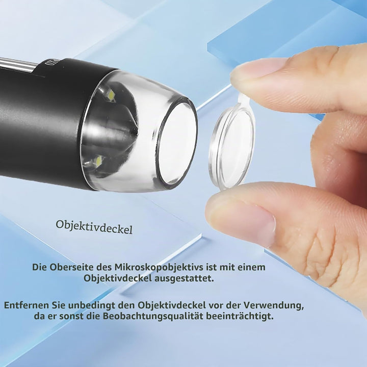VGE USB Digitalmikroskop, mini mikroskop, HD Mikroskopkamera 1000x Vergrösserung, Plug-and-Play|Komp