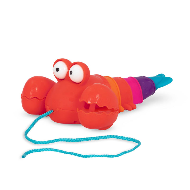 B. Toys - Waggle-A-Longs - Pinchy Pat - Nachziehbares Spielzeug - Nachziehspielzeug Hummer - Laufspi