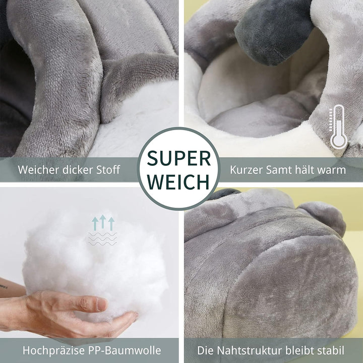 JanYoo Kleintierhöhle für Chinchilla, Igel, Meerschweinchen, Käfigzubehör, Spielzeug, für Bartagame,