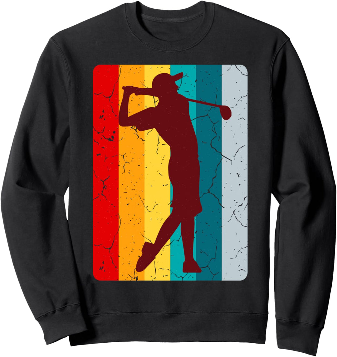 GOLF RETRO Golfer Outfit Golferinnen Golf Spieler Sweatshirt