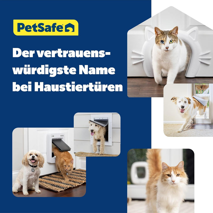 PetSafe Staywell Aluminium Hundeklappe, Langlebiger Aluminium-Rahmen, Magnetverschluss, Für Hunde bi