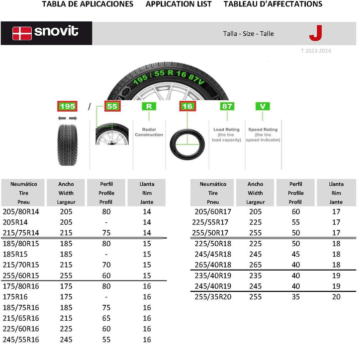 Fix & Gotex – 8ZFJ Schneeketten, Textilkette für Auto Grösse: J