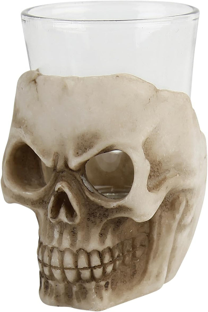 Nemesis Now Six Shooter Skulls Schnapsgläser 14cm Elfenbein 7 Stück (1er Pack) Beige, 7 Stück (1er P