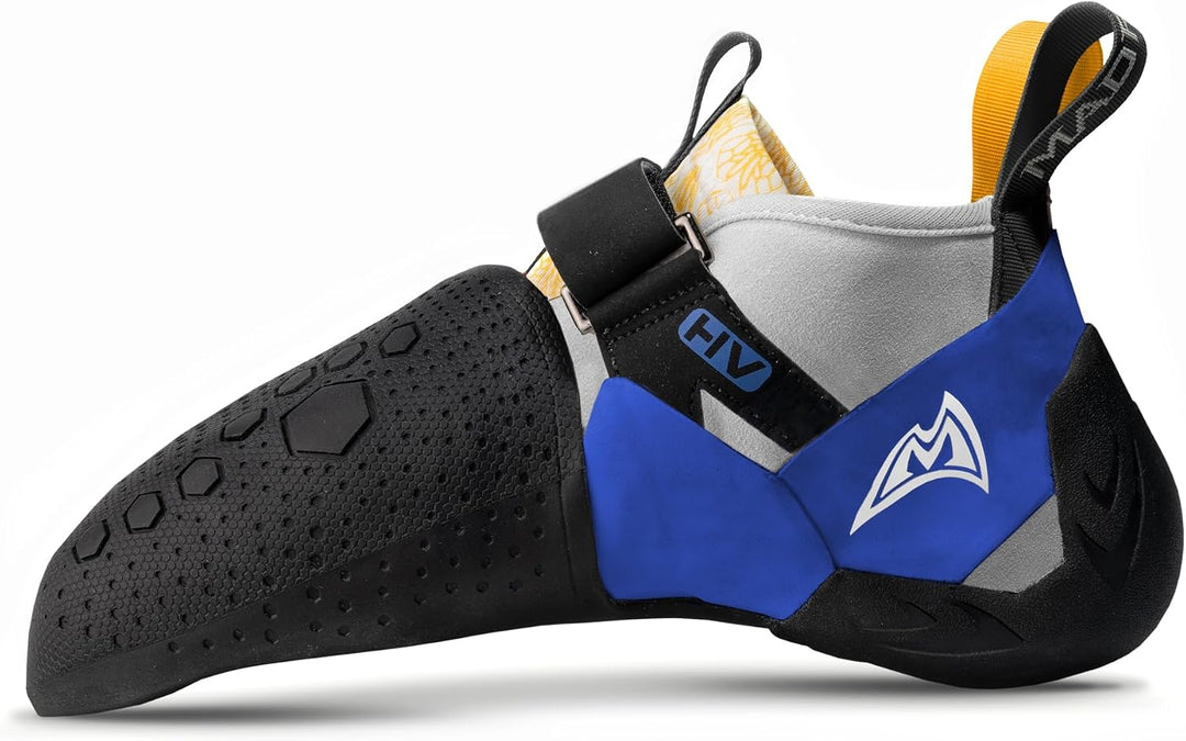 Mad Rock Drone HV 2.0 Kletterschuh 42 EU Blau Gelb Schwarz, 42 EU Blau Gelb Schwarz
