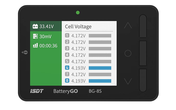 ISDT BG-8S Batterieanzeige Batterietester Akkutester Batterieprüfergerät für LiPo/Life/Li-ion/NiMH/N
