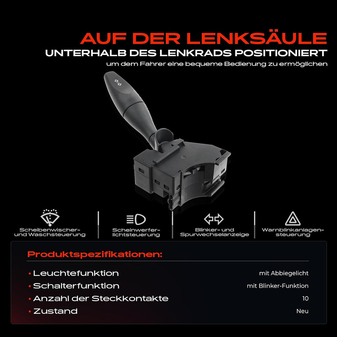 Kombischalter Lenkstockschalter für Tourneo Connect Transit FB FC FD FS FZ FA FM FN 1.8L-2.4L MPV Bu