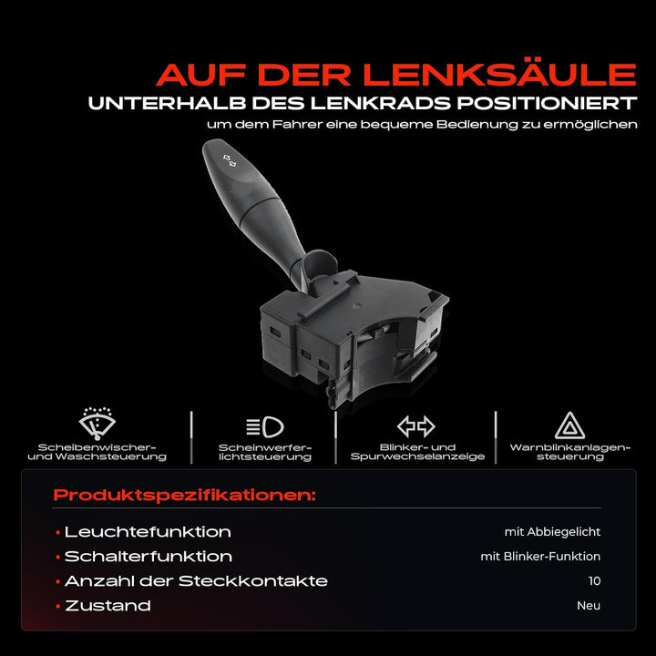 Kombischalter Lenkstockschalter für Tourneo Connect Transit FB FC FD FS FZ FA FM FN 1.8L-2.4L MPV Bu